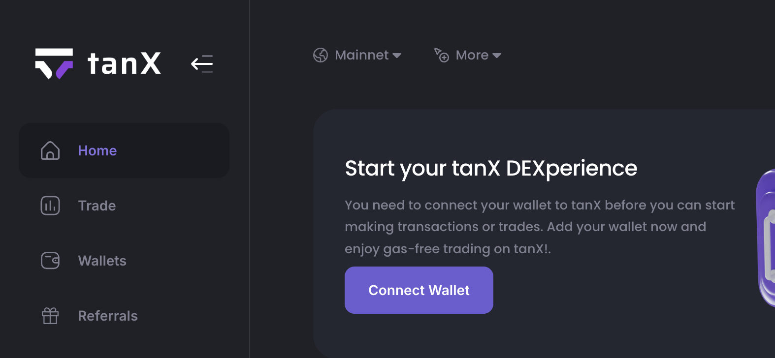 Tanx DEX (Starknet-based DeX)